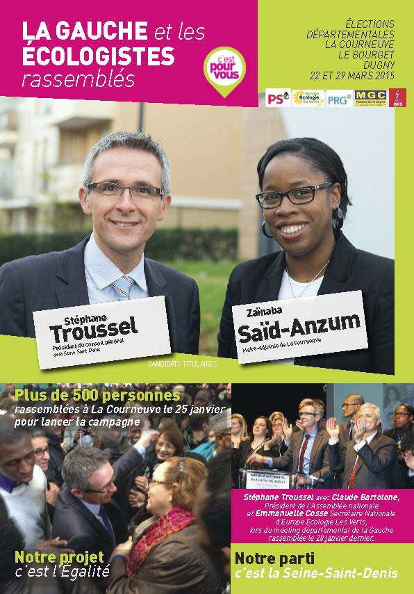 Tract diffusé à La Courneuve