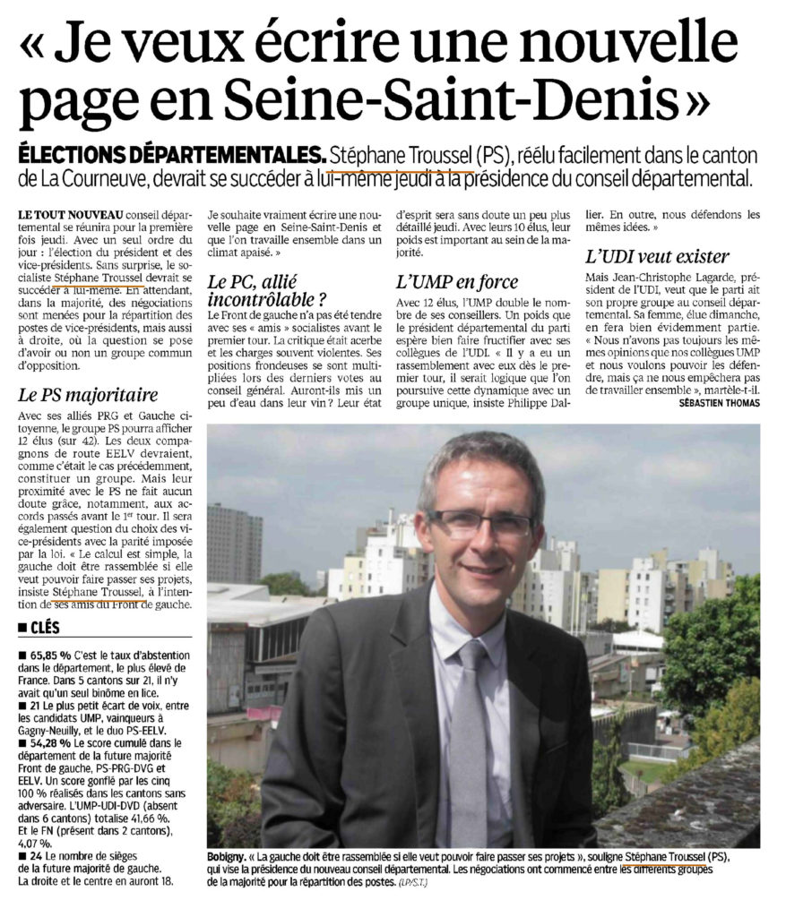 Le Parisien 93 - 31 mars 2015