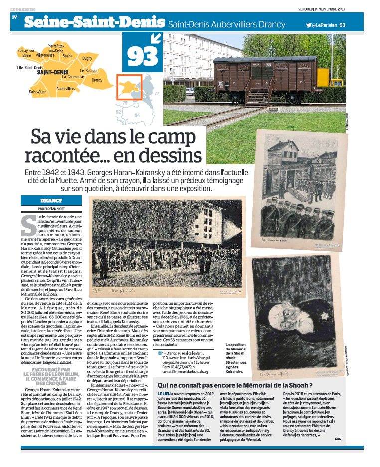 Expo mémorial Shoah Le Parisien